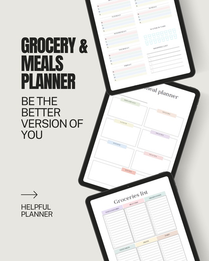 Nurse Grocery & Meal Planner